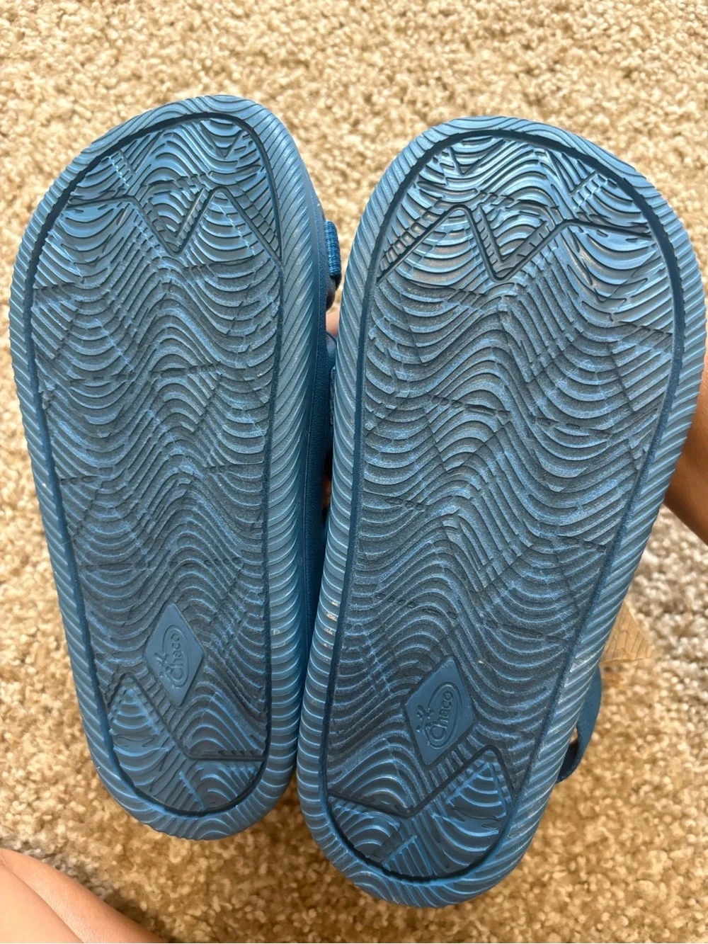 Chaco Kids Classic Sandals in Teal Blue